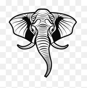 Elephant Head Clip Art Image - Clipsafari