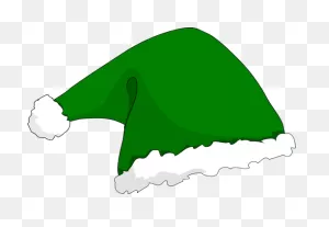 Elf Hat Vector | Elf Hat, Santa Hat Clipart, Hat Vector