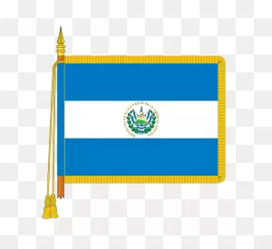 Buy Ceremonial El Salvador Flag Online | High Quality | Handmade ClipartFlare.com 