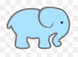 Free Image On ClipartFlare - Elephant, Baby, Blue | Elephant Clip Art ClipartFlare.com 
