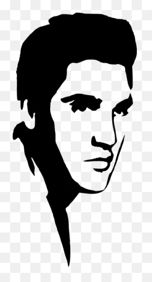 File:elvis Presley Stencil.PNG-WebP - Wikimedia Commons | Silhouette ClipartFlare.com 