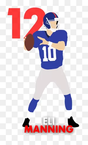 Transparent Quarterback Clipart - Eli Manning Clipart - Png ClipartFlare.com 