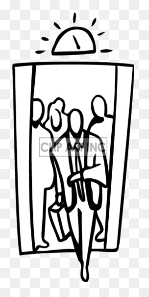 Of Man And Elevator | ClipartFlare - Free Clipart Images