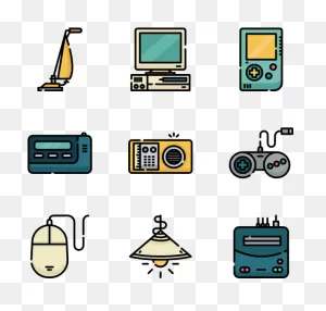 Retro Electronics - Electronics Clipart - Full Size Clipart ClipartFlare.com 