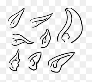 Found On Bing From 101Clipart ClipartFlare.com | Elf Drawings, Elf Ears, Ear Art