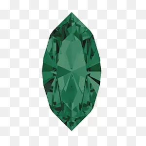 Dreamtime Crystal Dc 4228 Navette Fancy Stone Emerald 6X3Mm