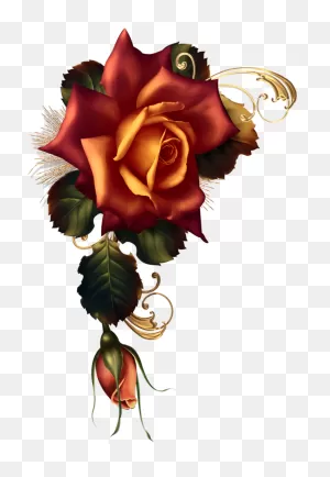 November Embers - Garden Roses Clipart - Large Size Png Image - ClipartFlare