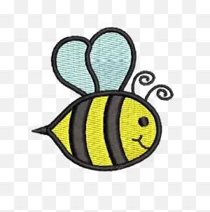 Bumble Bee Embroidery Design | Spring Embroidery Design – Half ClipartFlare.com 