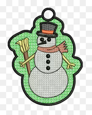 Fsl Snowman Embroidery Design