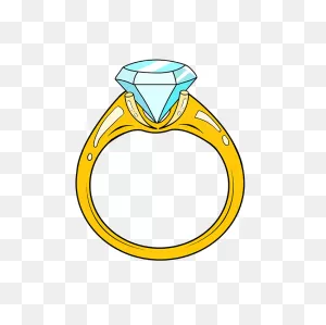 How To Draw A Diamond Ring - Really Easy Drawing Tutorial | Easy ClipartFlare.com 