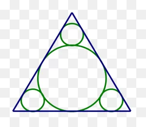 Four Circles Are Arranged Inside An Equilateral Triangle Clipart ClipartFlare.com 