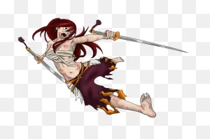 Fairy Tail Wiki - Erza Scarlet With No Background Clipart - Large ClipartFlare.com 