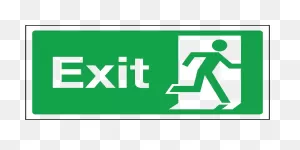 2  No Exit Sign Designs & Templates - Eps, Jpg | Free & Premium ClipartFlare.com 