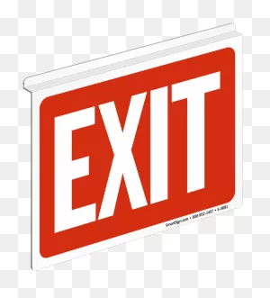 Exit Clipart Exit Sign - Png Download - Full Size Clipart ClipartFlare.com 