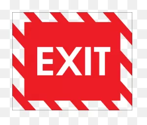 Exit Sign For Ceiling, Sku: S-4712