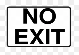 These Left And Right Pointing Directional Exit Signs Stand Out From The  Background No Matter How Cluttered It Is. Choose From Red And Black  Options. - ClipartFlare.com 
