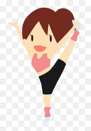 Woman Is Doing Aerobic Exercise Clipart. Free Download Transparent ClipartFlare.com 