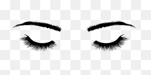 Eyes Closed Eyelashes - Free Vector Graphic On ClipartFlare