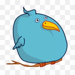 Fat Bird Vector Clip Art | Free PNG-WebP