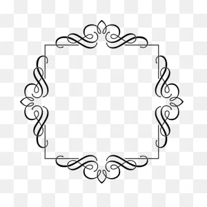 Fancy Flourish Frame Rectangular Shape | Free PNG-WebP