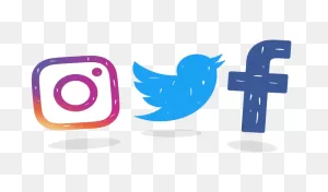 Facebook Twitter Instagram Icon #237091 - Free Icons Library
