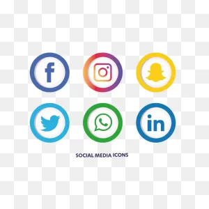 Social Media Icons Set, Social Icons, Media Icons, Social Media ClipartFlare.com 