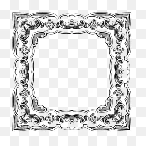 Picture Frame,line Art,square Png Clipart - Royalty Free PNG-WebP / Png