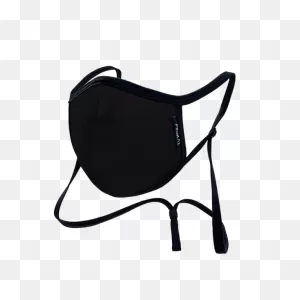 Solid Black Face Mask 2.0 Filter   Frame Bundle W/ Neck Strap