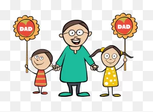 Download Clip Art Fathers Day Boy Girl Father Happy Family ClipartFlare.com 