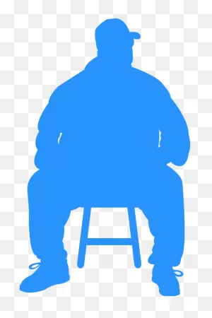 Fat Man Silhouette - Free Vector Silhouettes | ClipartFlare