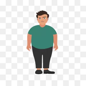 The Fat Man Overweight - Free Image On ClipartFlare
