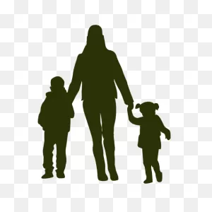 Family Silhouette Mother Child - Mother Png Download - 512*512 ClipartFlare.com 