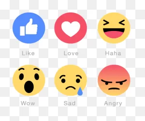 Sad Emoji Clipart Haha - Facebook Reactions - (512X512) Png ClipartFlare.com 