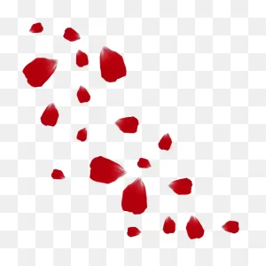 Red Flower Petals - Rose Petals Vector Png Clipart - Full Size ClipartFlare.com 