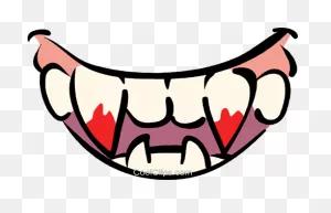 Bloody Fangs Royalty Free Vector Clip Art Illustration -Vc016112 ClipartFlare.com 