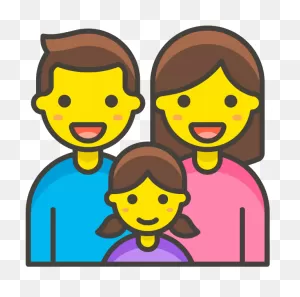 Family Man Woman Girl Emoji - Emojis De Una Familia Clipart - Full ClipartFlare.com 