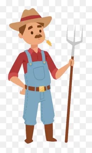 Download Hd Farmer Clipart Transparent Background - Farmer Cartoon ClipartFlare.com 