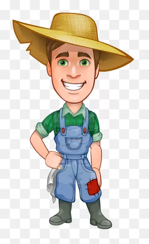Farmer Clipart Subsistence Farming - Cartoon Farmer Png ClipartFlare.com 