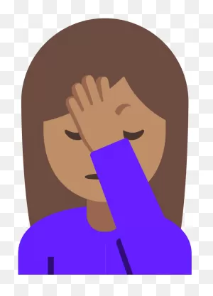 Transparent Facepalm Emoji Png - Hand To Head Emoji Clipart - Full ClipartFlare.com 