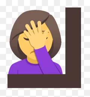Woman Facepalming Joypixels Sticker - Woman Facepalming Joypixels ClipartFlare.com 