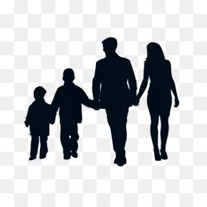 Family Silhouette Clip Art - Family Png Download - 512*512 - Free ClipartFlare.com 