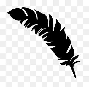 Feather Silhouette Drawing - Feather Png Download - 850*840 - Free ClipartFlare.com 