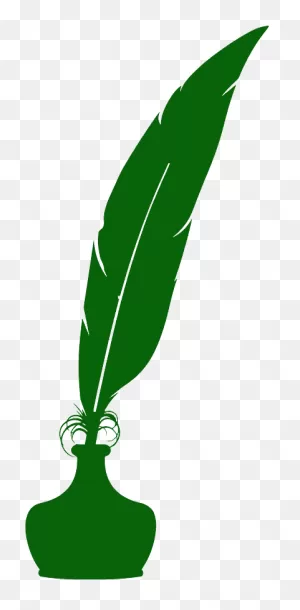 Сlassic Antique Feather Quill Pen Silhouette - Free Vector ClipartFlare.com 