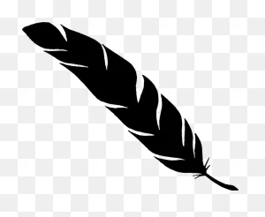 Simple Feather Silhouette | Silhouette Png, Silhouette Clip Art ClipartFlare.com 