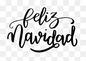 Transparent Feliz Navidad Clip Art - Calligraphy - Png Download ClipartFlare.com 