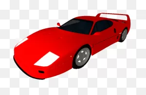 Feretti Z-40 (Ferrari F40) | Roblox Vehicle Simulator Wiki | ClipartFlare