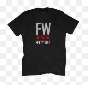 Fw Stars Black T-Shirt – Official Fetty Wap
