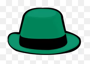 Flatten Blue Fedora | Free PNG-WebP