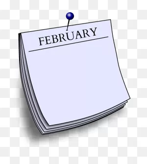 Note February Clipart. Free Download Transparent .png | ClipartFlare