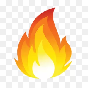 Cartoon Fire Flames Transparent Png - Stickpng